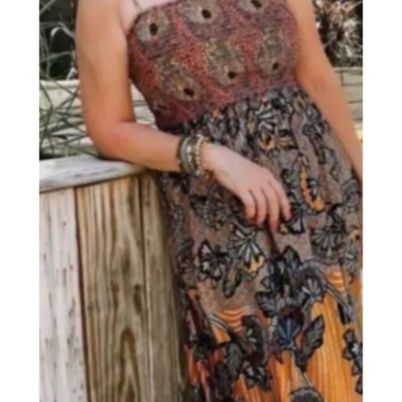 Anthropologie Smocked Maxi Dress - Picture 4 of 7